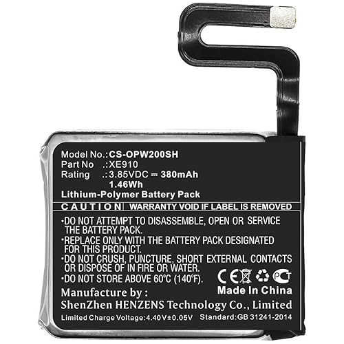 CoreParts Battery for Smartwatch 1.46Wh Li-Pol 3.85V 380mAh, MBXSW-BA068 von CoreParts