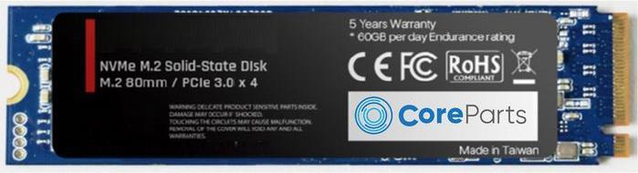 CoreParts CPSSD-M.2NVMEHE-2TB Internes Solid State Drive M.2 2000 GB PCI Express 3.0 3D NAND NVMe (CPSSD-M.2NVMEHE-2TB) von CoreParts