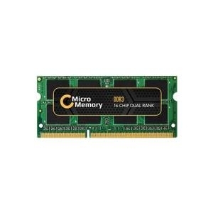 CoreParts - DDR3 - Modul - 4 GB - SO DIMM 204-PIN - 1066 MHz / PC3-8500 - ungepuffert - non-ECC - für Fujitsu ESPRIMO Mobile D9510, M9410, U9210, X9525, LIFEBOOK A6210, A6220, N7010, T2020 von CoreParts