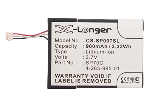 CoreParts Ersatzteil Battery 3.33Wh Li-ion 3.7VV 900mAh Black for Game Console, MBXGS-BA022 von CoreParts