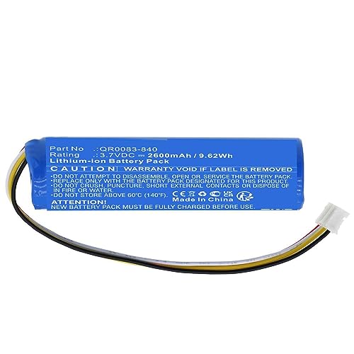 CoreParts Ersatzteil Battery 9.62Wh Li-ion 3.7V 2600mAh Blue for Qolsys Alarm, MBXAL-BA074 von CoreParts