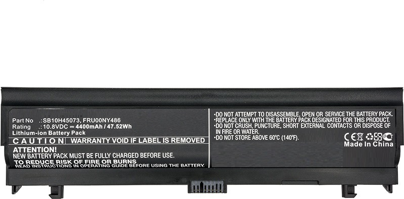 CoreParts - Laptop-Batterie (gleichwertig mit: Lenovo 00NY486, Lenovo 00NY488, Lenovo 00NY489, Lenovo FRU00NY486, Lenovo FRU00NY488, Lenovo FRU00NY489, Lenovo SB10H45071, Lenovo SB10H45073, Lenovo SB10H45074) - Lithium-Ionen - 4400 mAh - 48 Wh - Schwarz - für Lenovo ThinkPad L560 20F1, 20F2, L570 20J8, 20J9, 20JQ, 20JR CoreParts - Laptop-Batterie (gleichwertig mit: Lenovo 00NY486, Lenovo 00NY488, Lenovo 00NY489, Lenovo FRU00NY486, Lenovo FRU00NY488, Lenovo FRU00NY489, Lenovo SB10H45071, Lenovo SB10H45073, Lenovo SB10H45074) - Lithium-Ionen - 4400 mAh - 48 Wh - Schwarz - für Lenovo ThinkPad L560 20F1, 20F2, L570 20J8, 20J9, 20JQ, 20JR von CoreParts