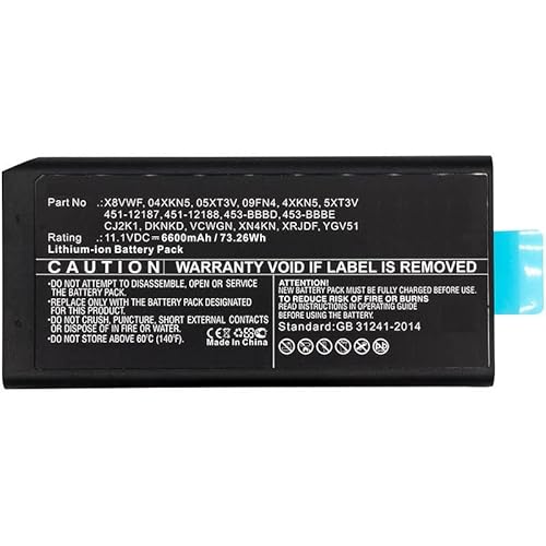 CoreParts Laptop Battery for Dell 73WH Li-ion 11.1V 6.6Ah 73WH, MBXDE-BA0185 von CoreParts