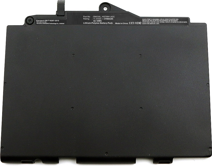 CoreParts - Laptop-Batterie - Lithium-Polymer - 3700 mAh - 42,2 Wh - Schwarz - für HP EliteBook 725 G3 Notebook, 820 G3 Notebook (MBXHP-BA0161) von CoreParts
