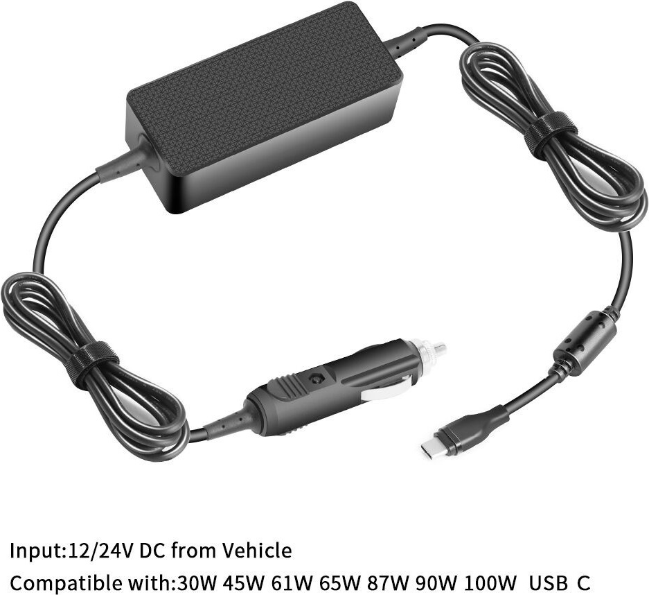 CoreParts MBXUSBC-DC0004 Netzteil & Spannungsumwandler Schwarz (TYPE C CAR ADAPTER) von CoreParts