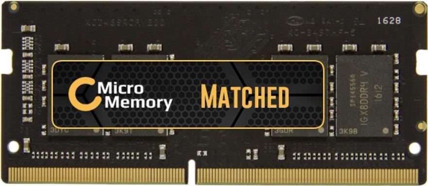 CoreParts MicroMemory - DDR3 - 2 GB - SO DIMM 204-PIN - 1600 MHz / PC3-12800 - ungepuffert - non-ECC (MMXLE-DDR3SD0001) von CoreParts