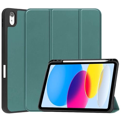 CoreParts Tri-fold Caster TPU Cover - Dark Green for Apple iPad, TABX-IP10-COVER25 von CoreParts