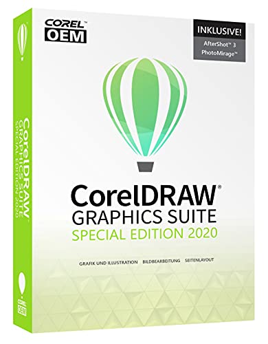 COREL CorelDRAW Graphics Suite Special Edition 2020 –DEUTSCH- OEM inkl. AfterShot 3 + PhotoMirage Express - DVD-BOX von Corel