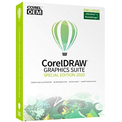 COREL CorelDRAW Graphics Suite Special Edition 2020 OEM inkl. AfterShot 3 + PhotoMirage Express DVD-Box von Corel
