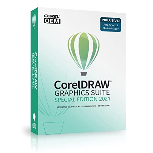 COREL CorelDRAW Graphics Suite Special Edition 2021 OEM inkl. AfterShot 3 + PhotoMirage Express DVD-Box von Corel
