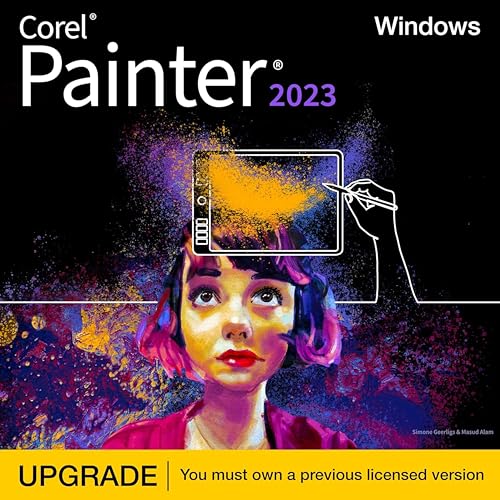Corel Painter 2023 Upgrade | Software für digitales Malen | Illustration, Konzept, Foto und bildende Kunst | Unbefristete Lizenz | 1 Gerät | PC/MAC | Code [Kurier] von Corel