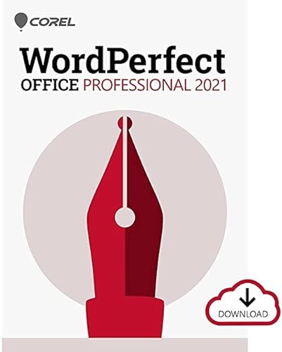 Corel WordPerfect Office Professional | Office-Suite mit Textverarbeitung, Tabellenkalkulationen, Präsentations- und Datenbankverwaltungssoftware | PC | PC Aktivierungscode per Email von Corel