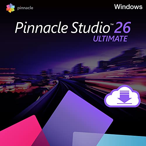 Pinnacle Studio 26 | Videobearbeitungssoftware | Erweiterter Video-Editor auf Profi-Niveau | Ewig | Ultimate | 1 Gerät | 1 Benutzer | PC | PC Aktivierungscode per Email von Corel