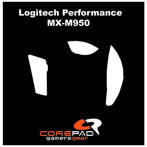 COREPAD Skatez Pro Mausfüße für Logitech Performance mx-m950 Maus von Corepad