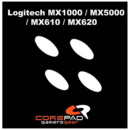 Corepad Skatez Pro 6 Ersatz Mausfüße kompatibel mit Logitech MX1000/5000/610/620 Mouse Feet von Corepad