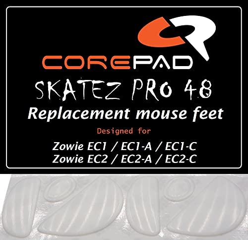 Corepad Mausfüße Skatez Pro 48 für Zowie EC1 - Zowie EC1-A - Zowie EC1-C - Zowie EC2 - Zowie EC2-A - Zowie EC2-C von Corepad