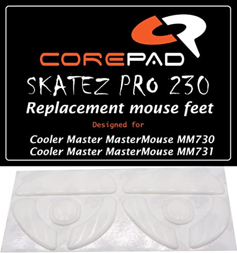 Corepad Skatez Maus Skates Ersatz Mausfüße (Cooler Master MasterMouse MM730 / MM731) von Corepad