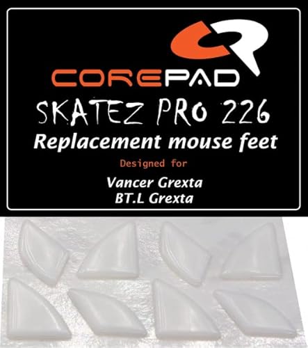 Corepad Skatez Maus Skates Ersatz Mausfüße (Vancer Grexta/BT.L Grexta) von Corepad
