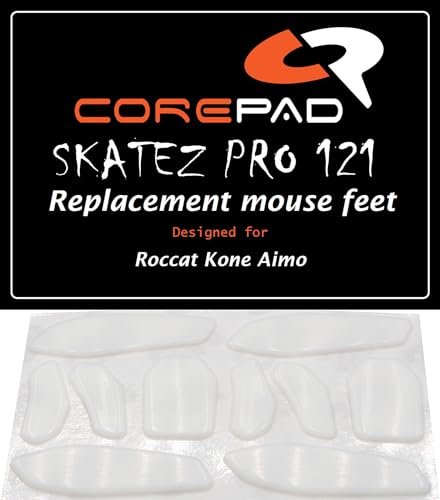 Corepad Skatez PRO 121 Ersatz Mausfüße kompatible für Roccat Kone AIMO von Corepad