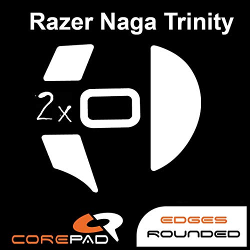 Corepad Skatez - PRO 150 - Razer Naga Trinity - Ersatz Mausfüße Replacement Mouse Feet von Corepad