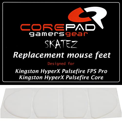 Corepad Skatez - PRO 161 - Kingston HyperX Pulsefire FPS/Pulsefire FPS Pro - Ersatz Mausfüße Replacement Mouse Feet von Corepad