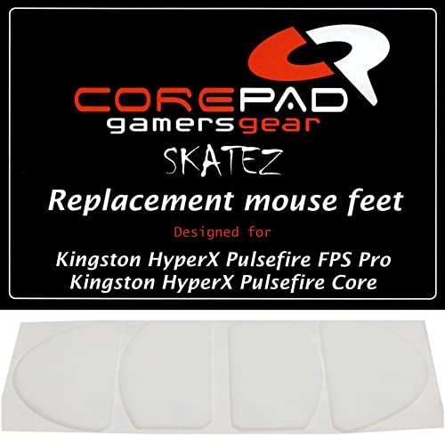 Corepad Skatez - PRO 161 Ersatz Mausfüße kompatibel mit Kingston HyperX Pulsefire FPS/Pulsefire FPS Pro - Replacement Mouse Feet Corepad Skatez - PRO 161 Ersatz Mausfüße kompatibel mit Kingston HyperX Pulsefire FPS/Pulsefire FPS Pro - Replacement Mouse Feet von Corepad