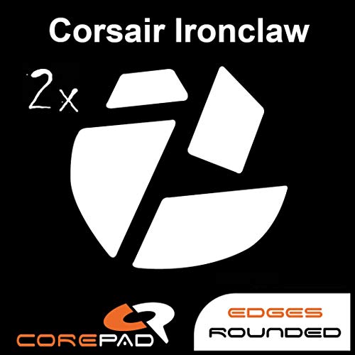 Corepad Skatez - PRO 164 - Corsair Ironclaw Wired - Ersatz Mausfüße Replacement Mouse Feet von Corepad