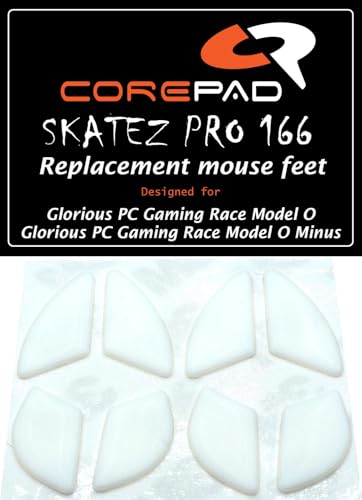 Corepad Skatez - PRO 166 - Glorious PC Gaming Race Model O/Model O- Ersatz Mausfüße Replacement Mouse Feet von Corepad