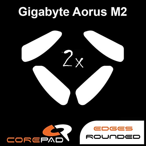Corepad Skatez - PRO 171 - Gigabyte Aorus M2 - Ersatz Mausfüße Replacement Mouse Feet von Corepad