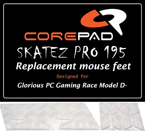 Corepad Skatez PRO 195 Ersatz Mausfüße für Glorious PC Gaming Race Model D- Minus von Corepad