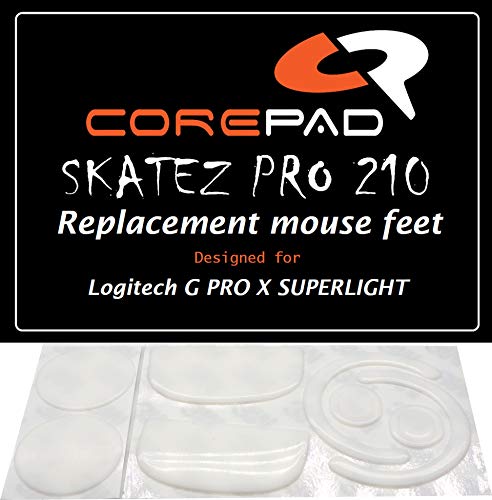 Corepad Skatez PRO 210 Ersatz Mausfüße kompatibel mit Logitech G PRO X Superlight von Corepad