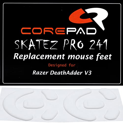 Corepad Skatez PRO 241 Ersatz Mausfüße kompatible für Razer DeathAdder V3 Pro/Razer DeathAdder V3 von Corepad