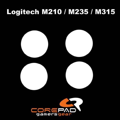 Corepad Skatez PRO 66 Ersatz Mausfüße kompatibel mit Logitech M210 / M235 / M315 / MK320 von Corepad