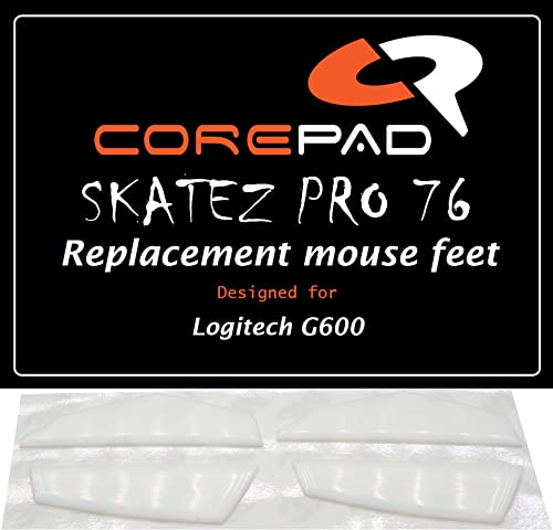 Corepad Skatez PRO 76 - Ersatz Mausfüße kompatibel mit Logitech G600 von Corepad