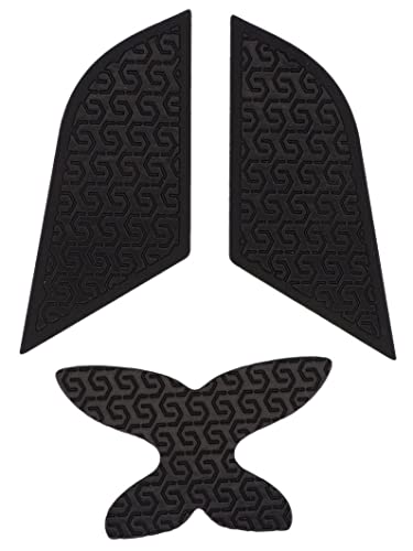 Corepad Soft Grips - Selbstklebende vorgeschnittene Anti-Rutsch Aufkleber für PC Gaming Mäuse (Black, Logitech G303 Shroud Edition) von Corepad