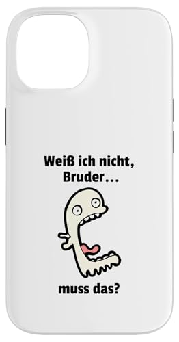 Weiß ich nIcht Bruder... muss das? Lustiges Meme Hülle für iPhone 14 von Corez Memez