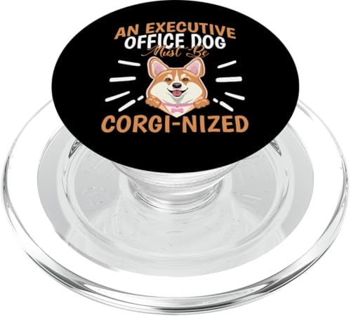 Corgi Office Dog Design für Corgi Friends PopSockets PopGrip für MagSafe von Corgi Dog Designs For Small Dog People