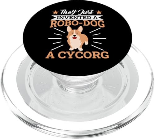 Cy-Corg Ein Robo-Dog im Corgi-Hundedesign PopSockets PopGrip für MagSafe Cy-Corg Ein Robo-Dog im Corgi-Hundedesign PopSockets PopGrip für MagSafe von Corgi Dog Designs For Small Dog People