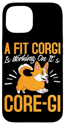Ich arbeite an seinem Core-Gi Corgi-Hundedesign für Corgi-Besitzer Hülle für iPhone 15 Ich arbeite an seinem Core-Gi Corgi-Hundedesign für Corgi-Besitzer Hülle für iPhone 15 von Corgi Dog Designs For Small Dog People