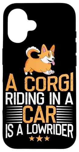 Lowrider Corgi im Auto, Hunde-Design Hülle für iPhone 16 Lowrider Corgi im Auto, Hunde-Design Hülle für iPhone 16 von Corgi Dog Designs For Small Dog People