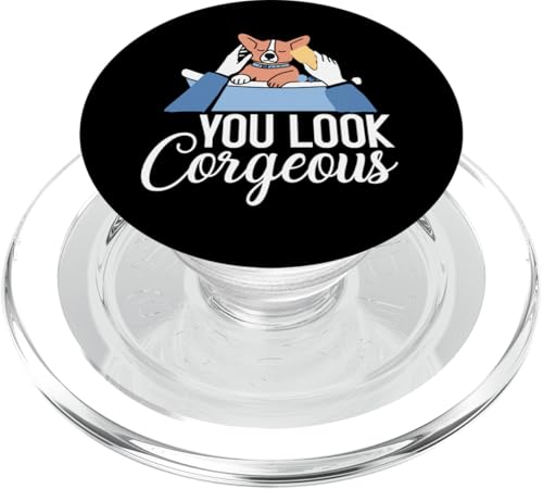 You Look Corgi Dog Design für Corgi-Besitzer PopSockets PopGrip für MagSafe von Corgi Dog Designs For Small Dog People