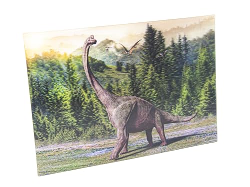 3 D Ansichtskarte Brachiosaurus, Postkarte Wackelkarte Hologrammkarte Tier Dinosaurier von Cornelissen