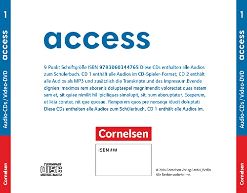 Access - Allgemeine Ausgabe 2022 - Band 2: 6. Schuljahr: Audio-CDs und Video-DVD - Medienpaket von Cornelsen Verlag GmbH