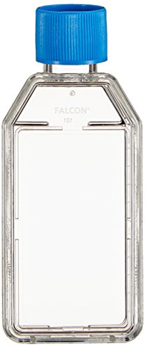 Corning Falcon Rechteckiger Zellkulturkolben mit Schrägem Hals und Blauem Schraubverschluss, 25 cm² Oberfläche, 200 Stück Corning Falcon Rechteckiger Zellkulturkolben mit Schrägem Hals und Blauem Schraubverschluss, 25 cm² Oberfläche, 200 Stück von Corning