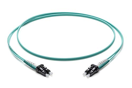 Corning Glasfaser Patchkabel 2x 2.0 mm - Multimode Duplex: LC PC Duplex auf LC PC Duplex, 2m (Türkis) - OM4 von Corning