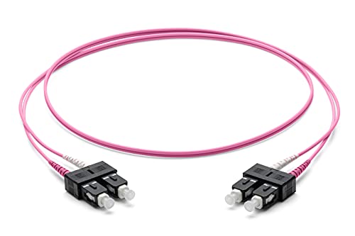 Corning Glasfaser Patchkabel 2x 2.0 mm - Multimode Duplex: SC PC Duplex auf SC PC Duplex, 1m (Violet) - OM4 von Corning