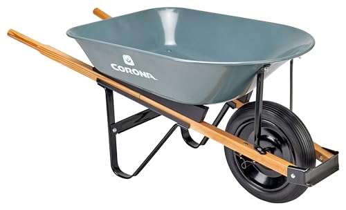 Corona 5 Kubikfuß Schubkarre in Einer Box, robuster Gartenwagen mit 38,1 cm großem, flachem Reifen für Gartenarbeit, Höfe, Bepflanzung Corona 5 Kubikfuß Schubkarre in Einer Box, robuster Gartenwagen mit 38,1 cm großem, flachem Reifen für Gartenarbeit, Höfe, Bepflanzung von Corona