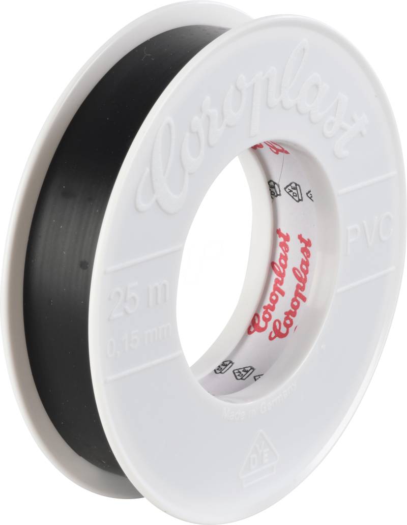 CORO 1449 - Elektroisolierband 301 KB4, 25 m, 19 mm, schwarz von Coroplast