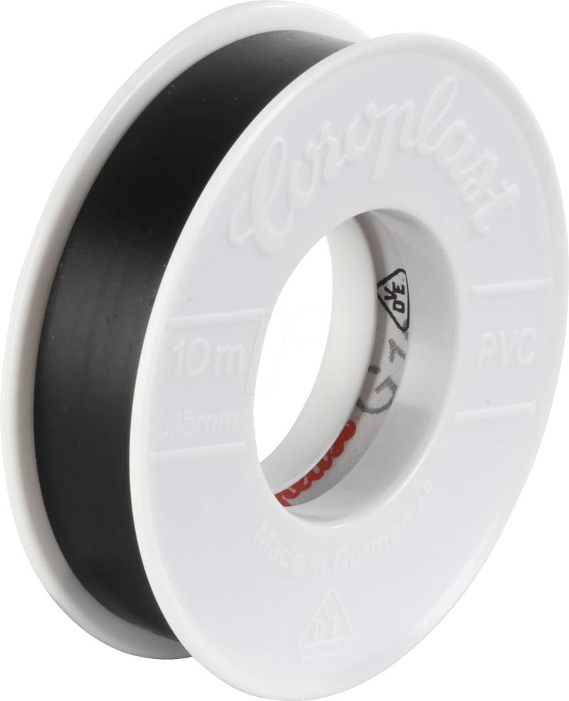 CORO 1623 - VDE Elektroisolierband, 10 m, 12 mm, schwarz von Coroplast