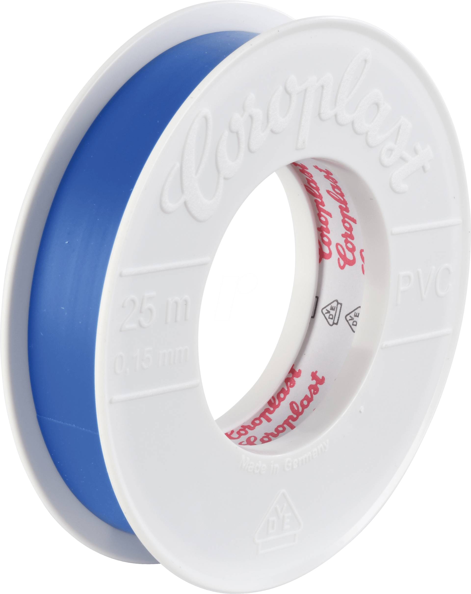 CORO 1822 - VDE Elektroisolierband, 25 m, 19 mm, blau von Coroplast